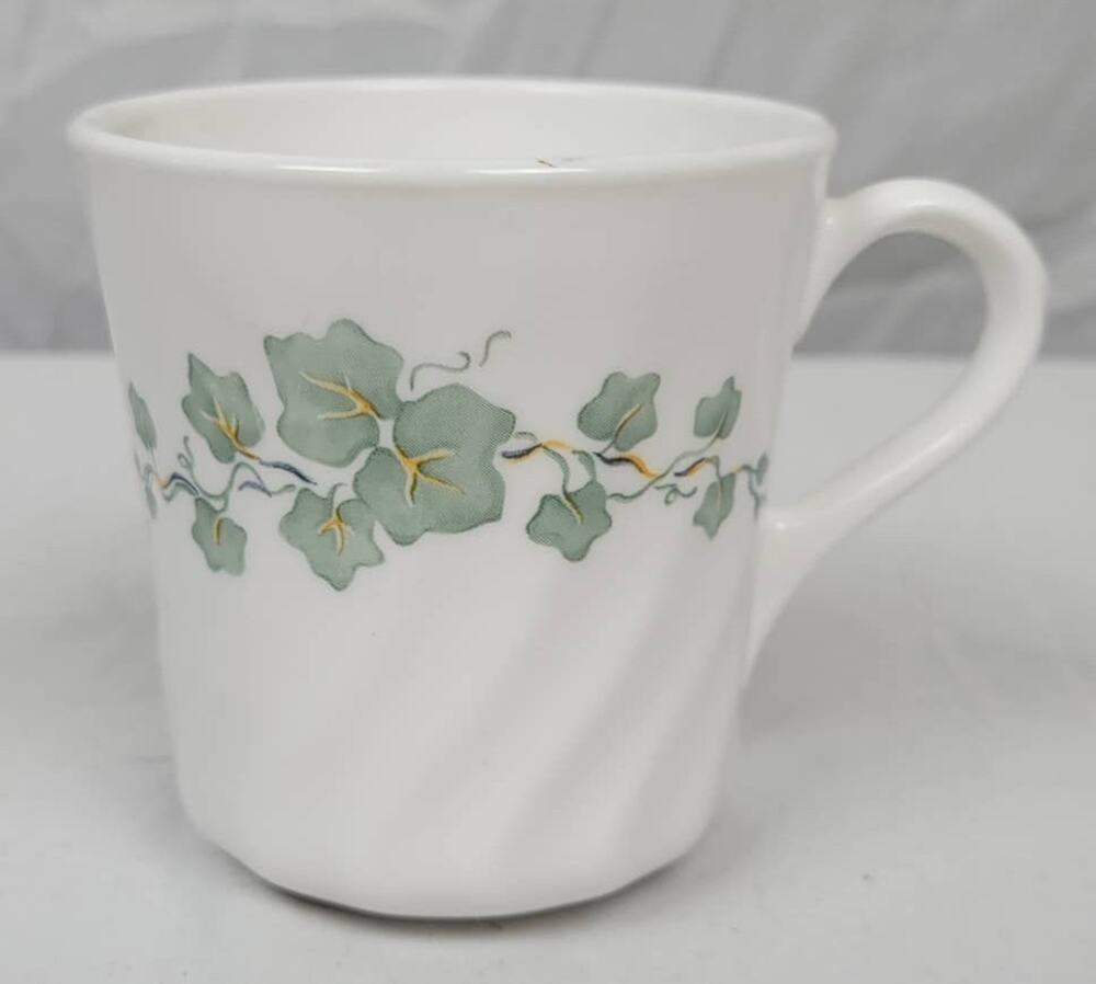Corning Ware Corelle Callaway Swirl Ivy Tea Coffee Cup Mug